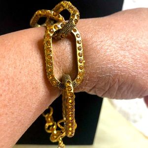 SASSY JONES KENNEDY BRACELET (Gold Crytsal)